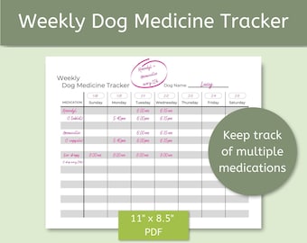 Medicine Tracker - Etsy