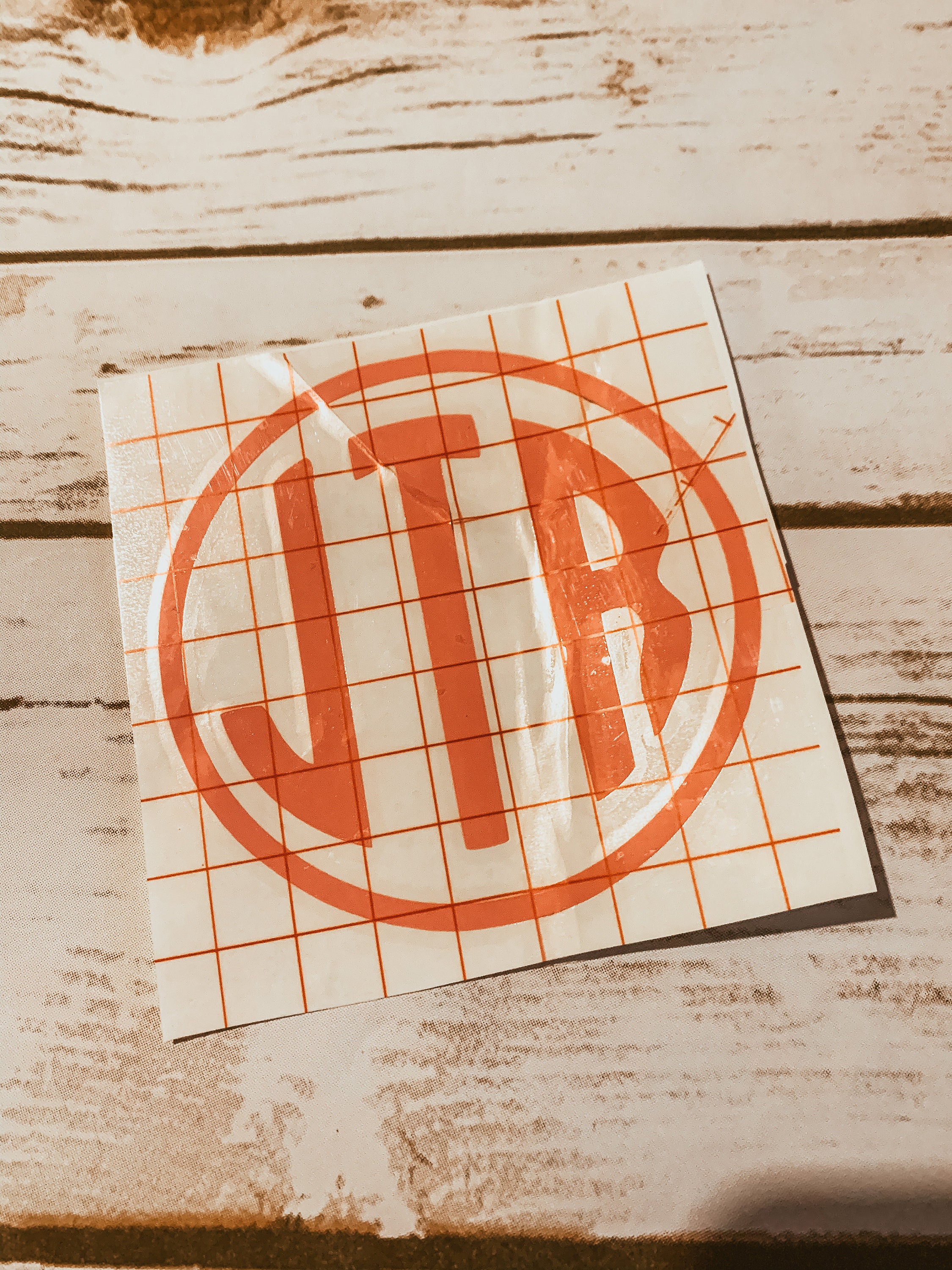 Sticker Monogram Texture Monogram Sticker - Etsy