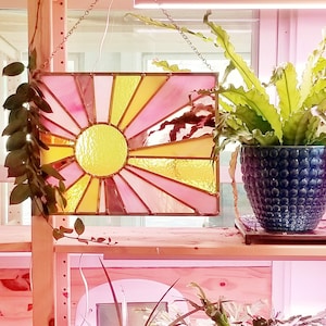 Stained Glass Sunburst Suncatcher