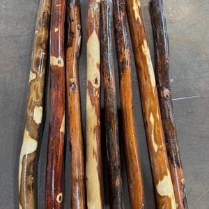 Made in USA!! Ozark Hardwood Hiking Stick, Walking Stick, Outdoors, Adventure Staff. 42&quot;-54&quot; Length