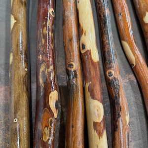 Made in USA!! Ozark Hardwood Hiking Stick, Walking Stick, Outdoors, Adventure Staff. 42&quot; Length