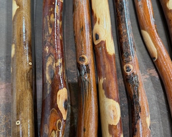 Made in USA!! Ozark Hardwood Hiking Stick, Walking Stick, Outdoors, Adventure Staff. 42" Length