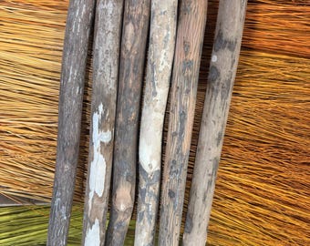 Unfinished Ozark Hardwood Hiking Stick 54” | Sanded Walking Staff Blank for Carving, Woodburning, DIY Finish & Trail Use