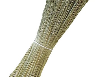 Grade A #1 natural Broomcorn. 1 pound 20" length hurl outsides. Hand dyed and dried.