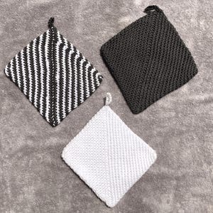 Old Fashioned Crochet Potholders, Double Thickness, Handmade  Hot Pad or Trivet