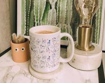 Cat Lover All Over Print Coffee Mug | Cat Mom Mug, Cat Dad Mug, Pet Owner Gift Mug, Cat Owner Gift Mug, Crazy Cat Lady Mug, Cute Cat Mug