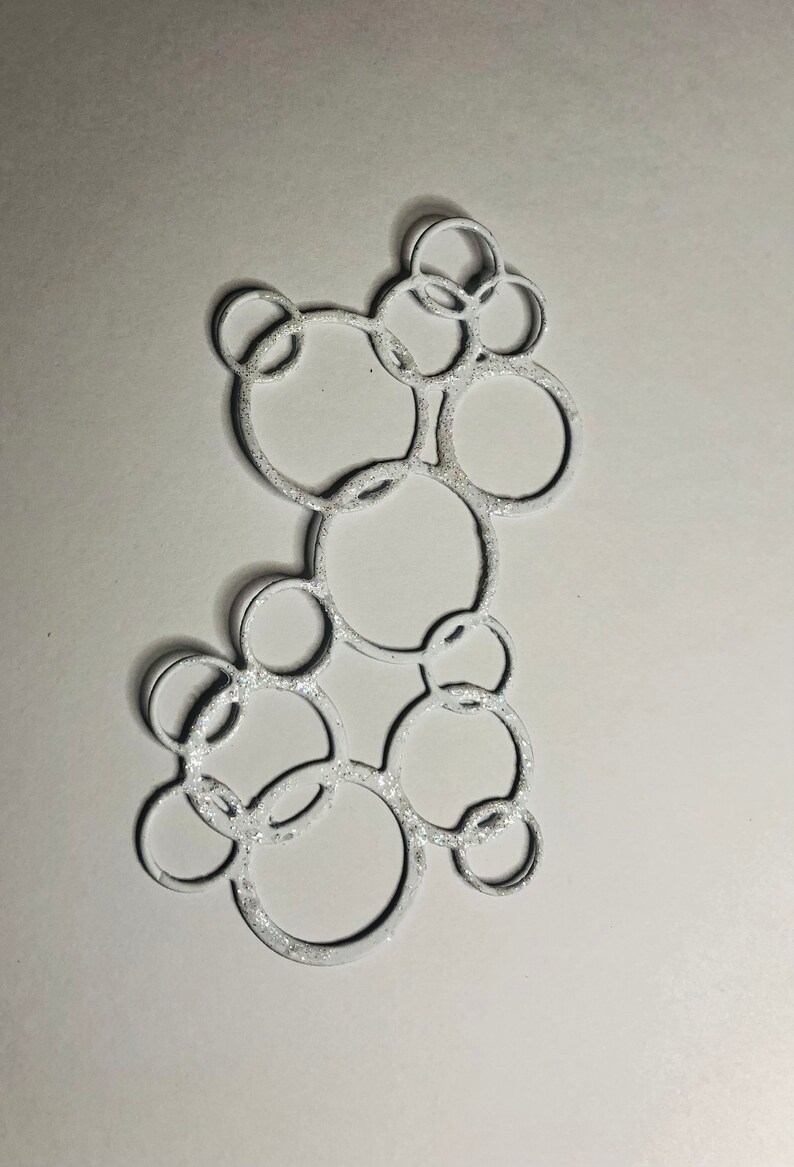 7 Connected Circles Die Cut Cardstock Etsy UK