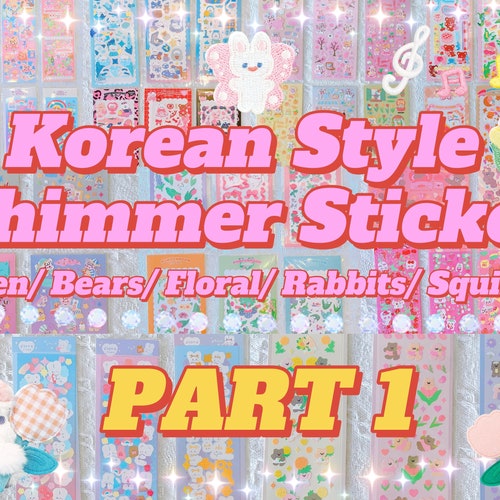 PART 1 Super Cute Kawaii Glitter Shimmer Sparkle Pastel Etsy