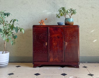 Hunde / Katzen Kleiderschrank Kostüm Vintage Puppenschrank Echtholz