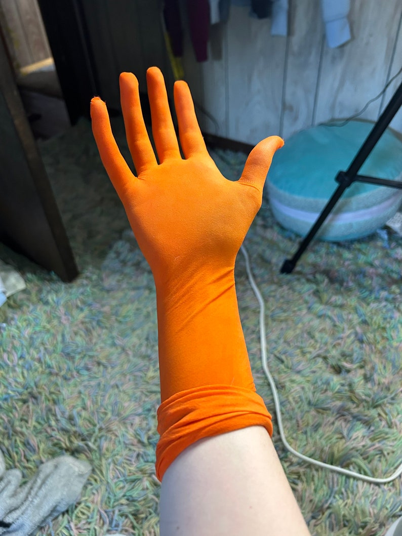 Cosplay Gloves With Acrylic Nails Etsy