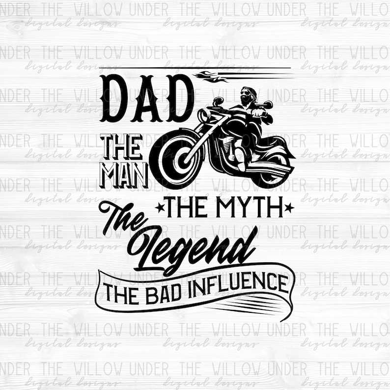 Motorcycle Dad Svg Png Digital Design Instant Download Etsy