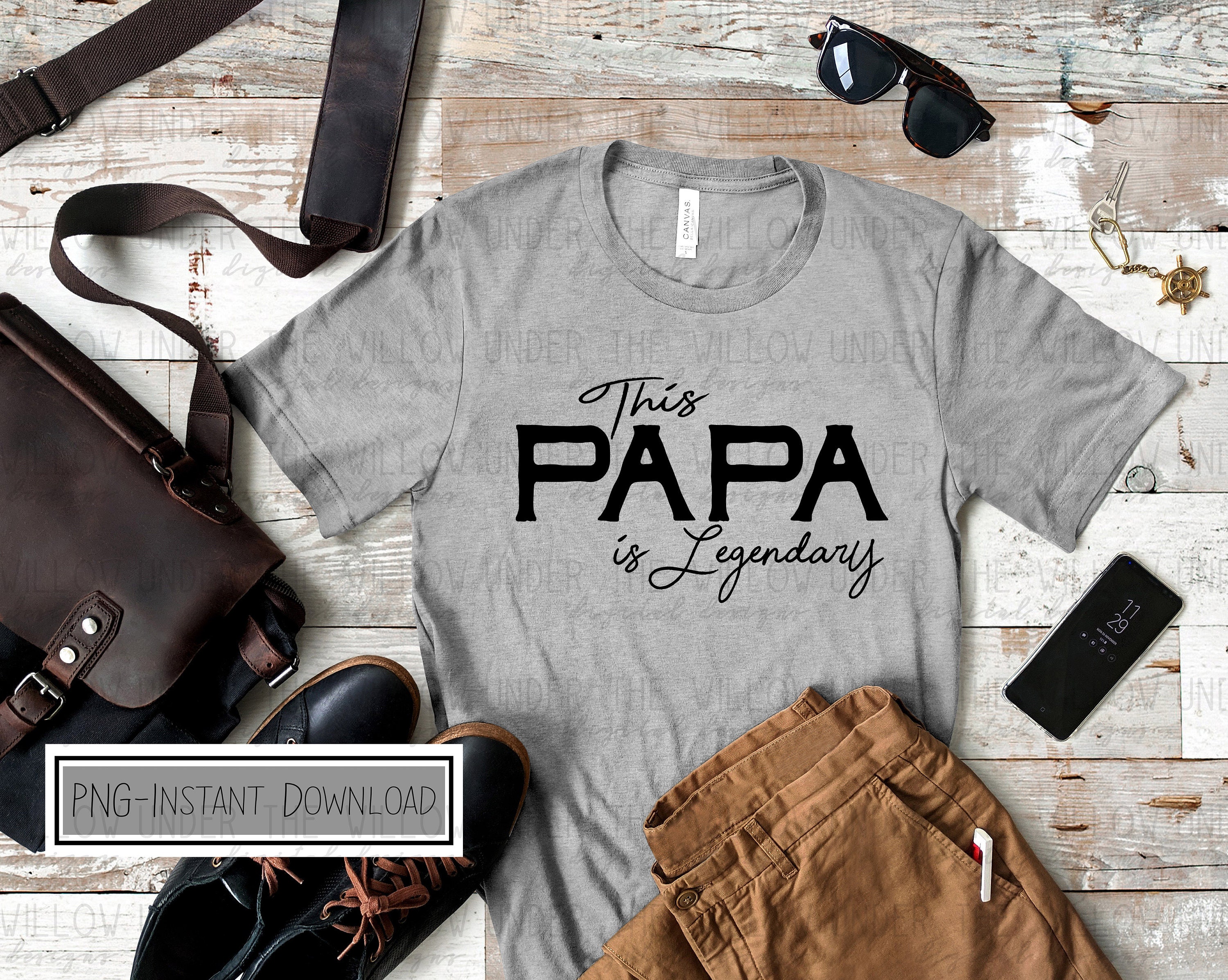 Legendary Papa SVG PNG Digital Design Instant Download | Etsy