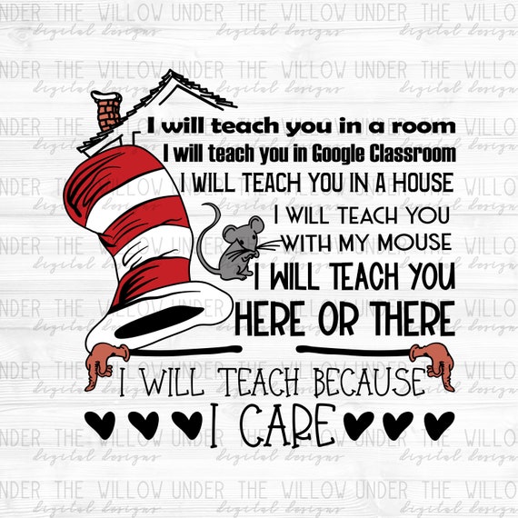 Download Dr. Seuss Teacher PNG SVG Teacher SVG Digital Design | Etsy