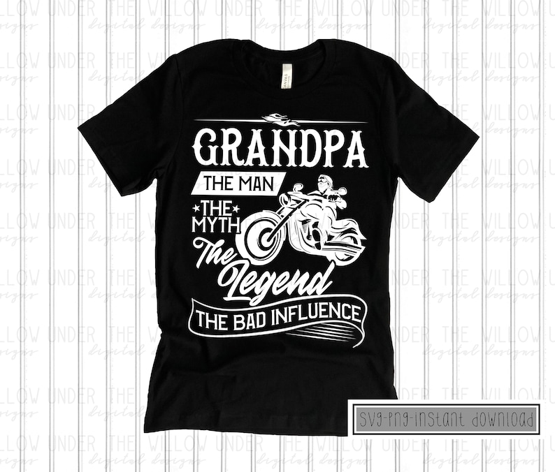 Download Motorcycle Grandpa SVG PNG Digital Design Instant | Etsy