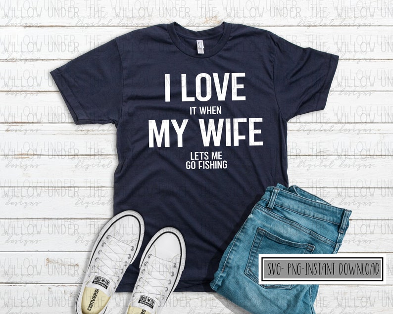 Download I love my wife SVG and PNG fishing PNG Some Dads png | Etsy