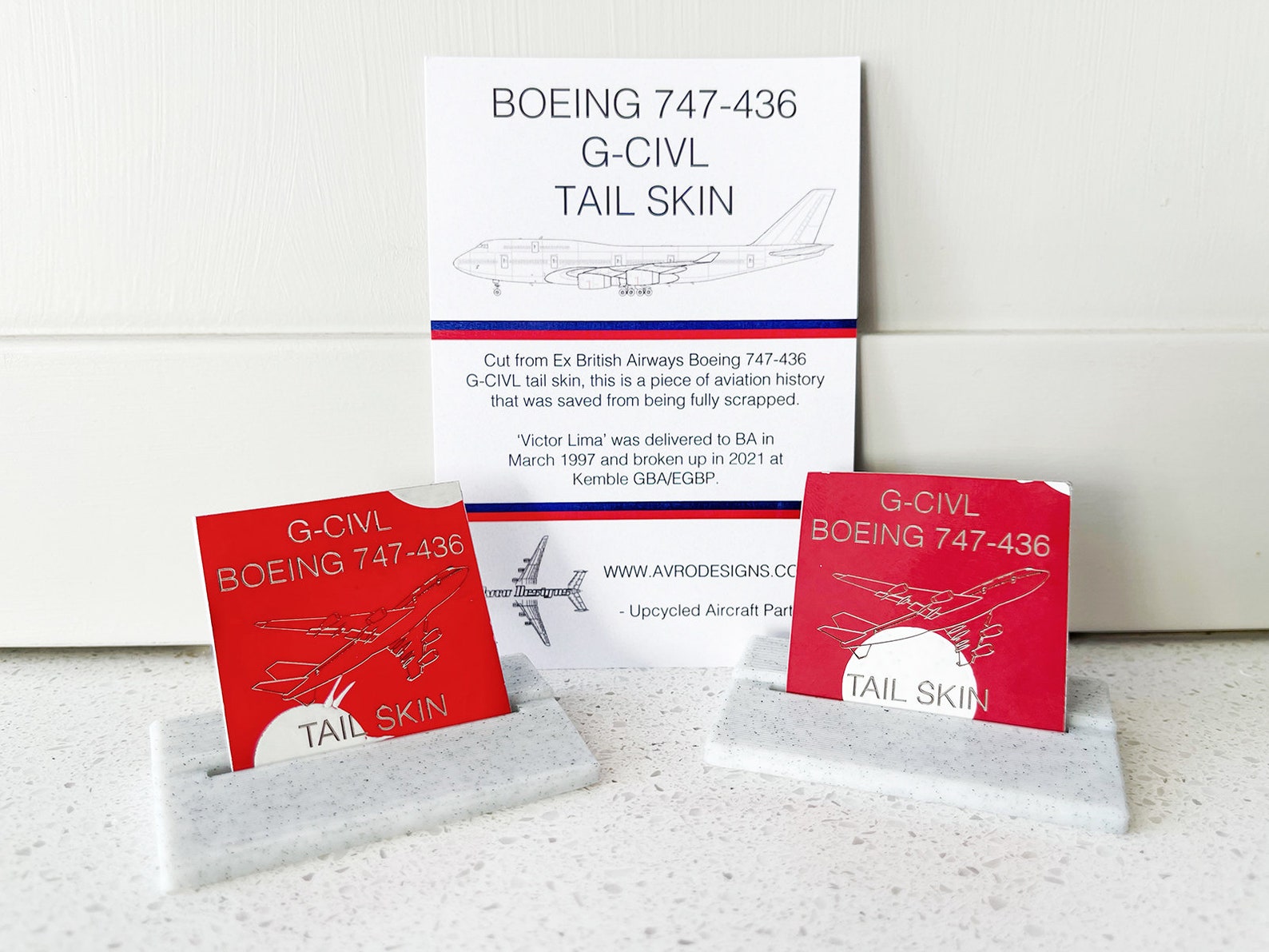 British Airways Boeing 747 Tail Skin Tag GCIVL Etsy UK