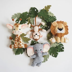 Baby mobile Safari/ Nursery Mobile / Crib Mobile Baby / Baby Shower Gift / Mobile for Cribs / Nursery Decor / Crot Mobile image 1