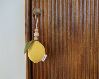 Felt Lemon Hanging Decoration/ Lemon Hanging Wall Ornament/ Felt Nursery decoration/ Lemon ornament/ garden nursery decor/ Kids room decor