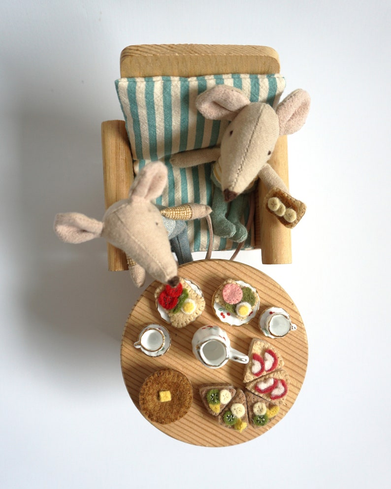Miniature Felt foods/ doll foods/ handmade food/ doll house/ birthday gift/ girl gift image 3