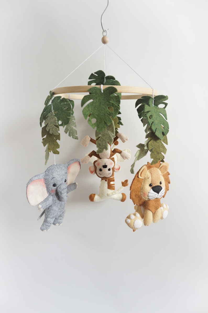 Baby mobile Safari/ Nursery Mobile / Crib Mobile Baby / Baby Shower Gift / Mobile for Cribs / Nursery Decor / Crot Mobile image 2