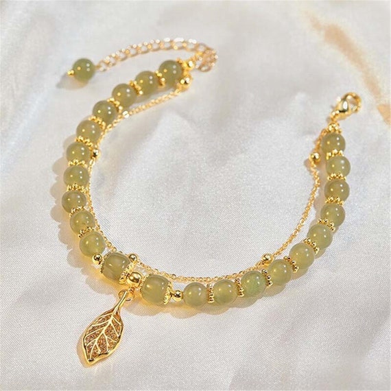 Chinese Style Green Hetian Jade Bracelet For Wome… - image 4