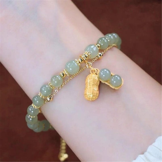 Chinese Style Green Hetian Jade Bracelet For Wome… - image 8