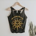 One With The Sun Tank | Hippie Clothes | Hippie Shirt | Boho Shirt | Hippie Gifts | Hippy Clothes | Distressed Women's Racerback Tank