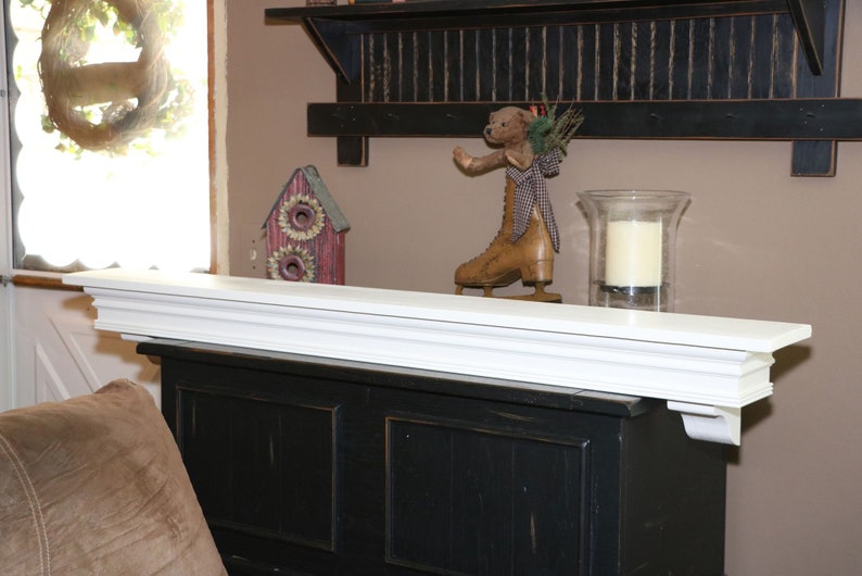 60 Mantel Shelf With Corbels Etsy