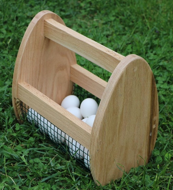 Oak Egg Collection Basket Flower Basket Herb Basket Etsy