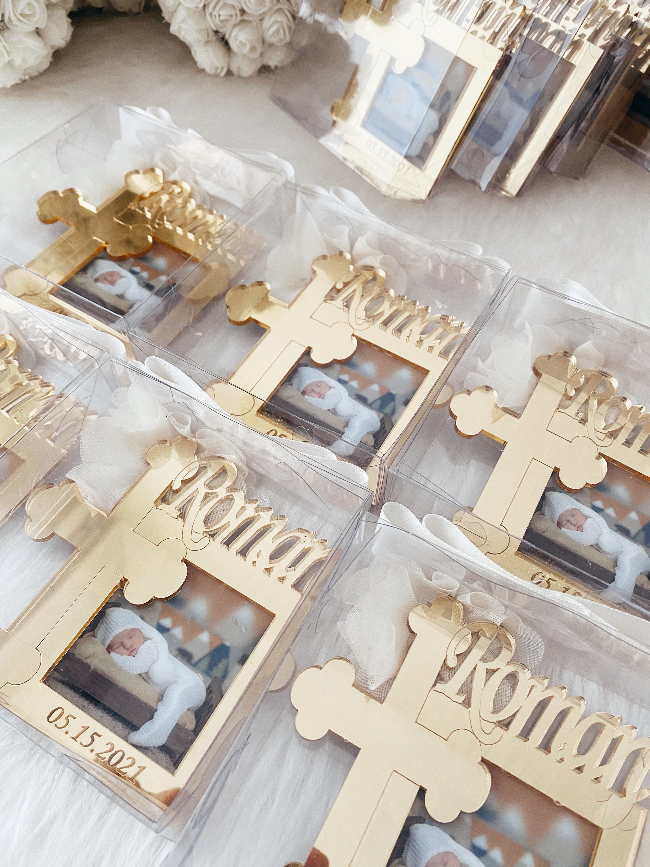 Baptism Frame Favors Personalized Baptism Photo Favors Etsy