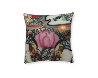 Square Pillow - Pink Back