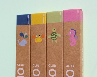 4 Pack Children's Bamboo Toothbrush - FREE DELIVERY in the UK & Australia