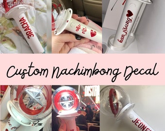 STRAY KIDS Hangul  LIGHTSTICK Decals / Nachimbong /Light stick stickers / Stray Kids Sticker / Personalize Your Lightstick / KPop Decals