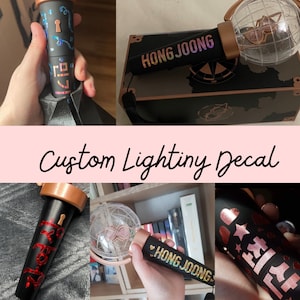 Adesivi ATEEZ ATINY Hangul LIGHTSTICK/Adesivi per bastoncini luminosi/Adesivo Ateez/Personalizza il tuo bastoncino luminoso/Adesivi KPop/Lightiny
