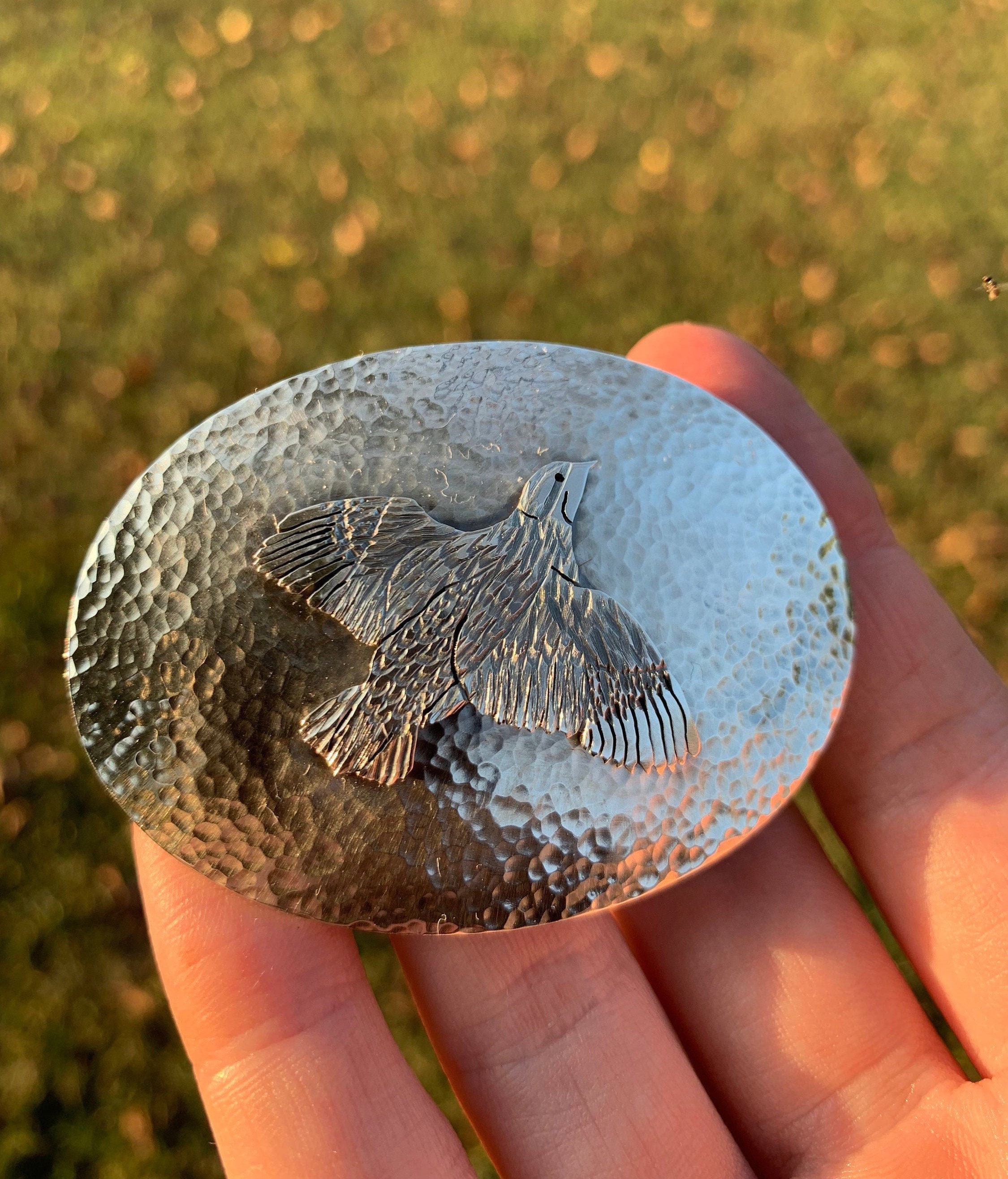 Sterling Silver Quail Belt Buckle Etsy Israel