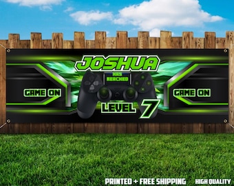 Video Game Banner Etsy