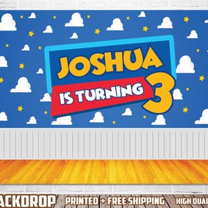 Kids Toy Birthday Backdrop