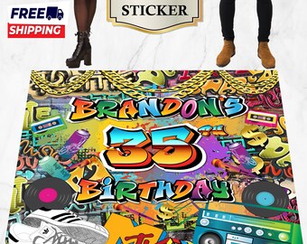 Hip Hop Graffiti Floor Decal Sticker