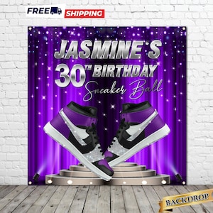 Sneaker Ball Birthday Backdrop