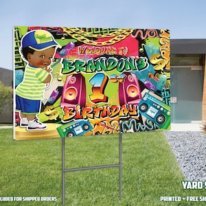 Fresh Prince Birthday Yard Sign, Printed and Shipped