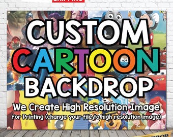 Custom Cartoon Backdrop