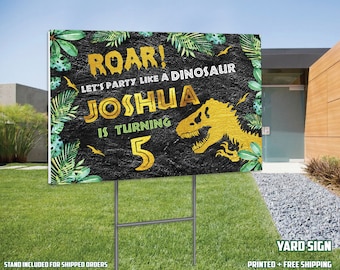 Dinosaur Yard Sign