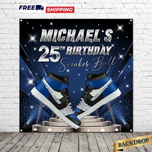 Sneaker Ball Birthday Backdrop