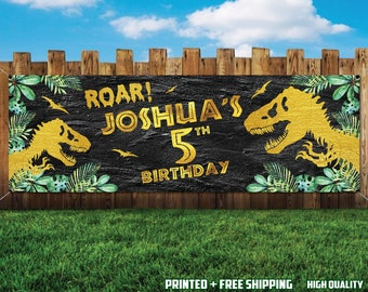 Dinosaur Birthday Banner