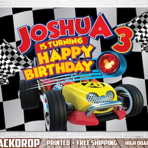 The Roadster Racers Inspired Backdrop