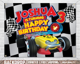 The Roadster Racers Inspired Backdrop