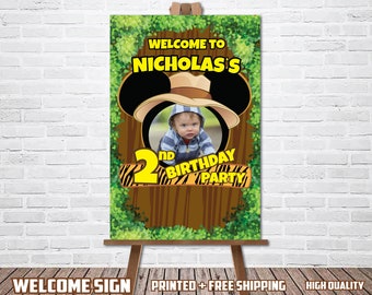 Mickey Safari Inspired Welcome Sign