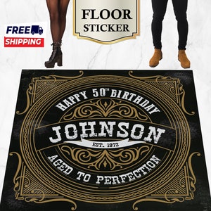 Vintage Whisky Classic Floor Sticker