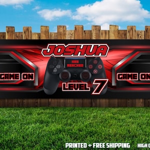 Video Gaming Birthday Banner