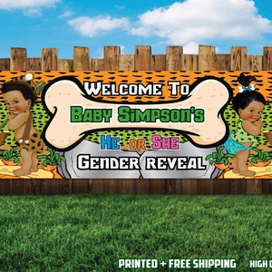 YaBaDo Gender Reveal Banner